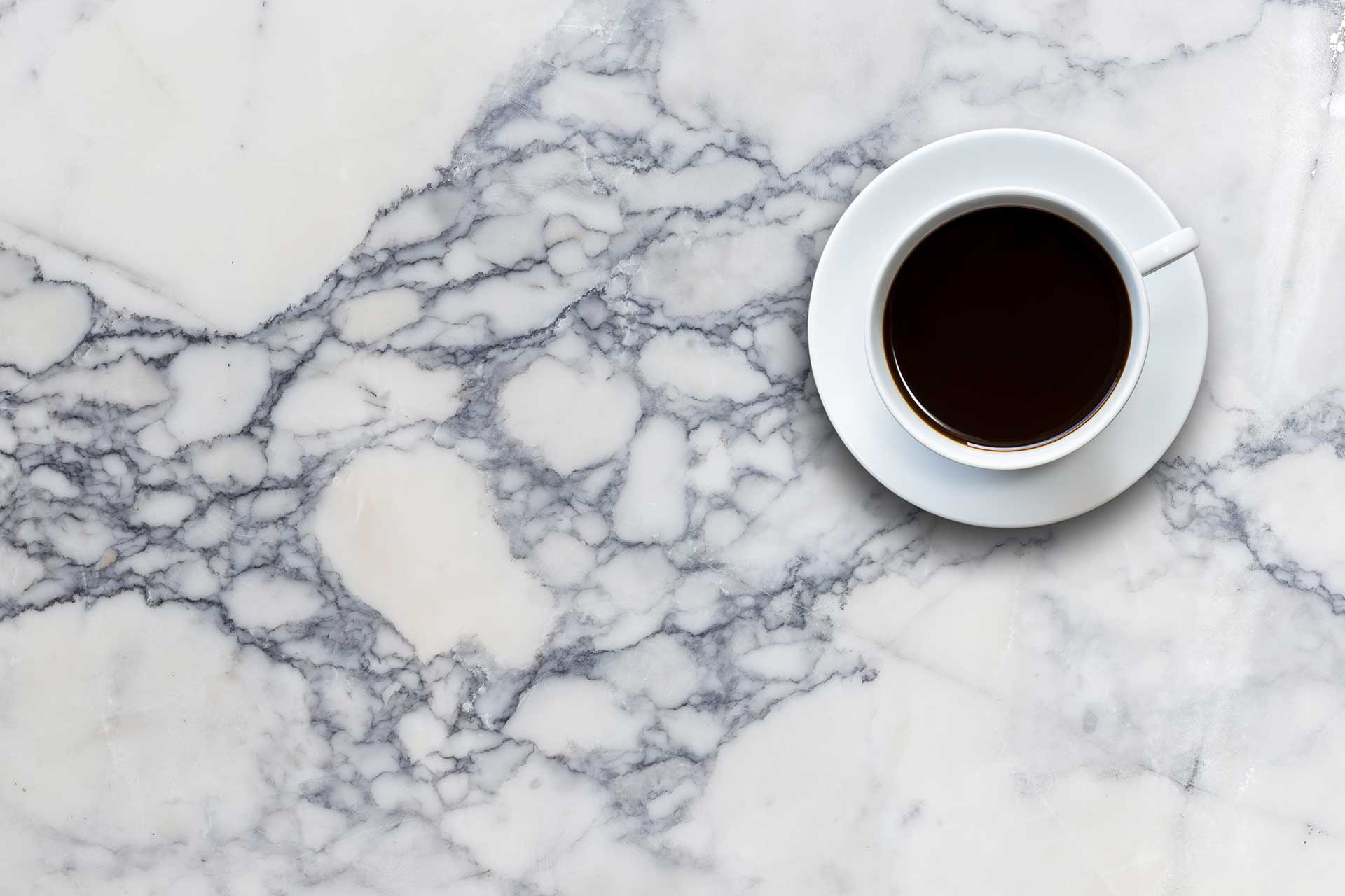 Marble Countertop Coffee